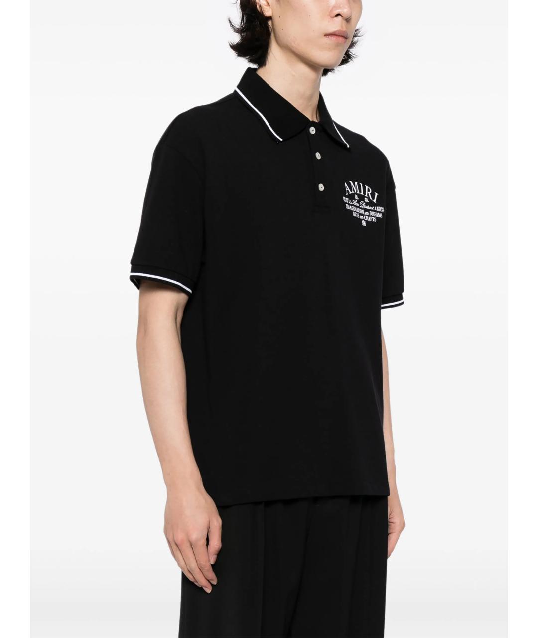 AMIRI Черная хлопковая футболка, фото 3