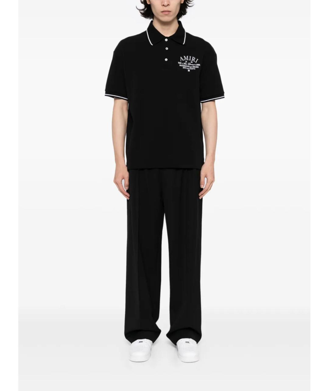 AMIRI Черная хлопковая футболка, фото 2