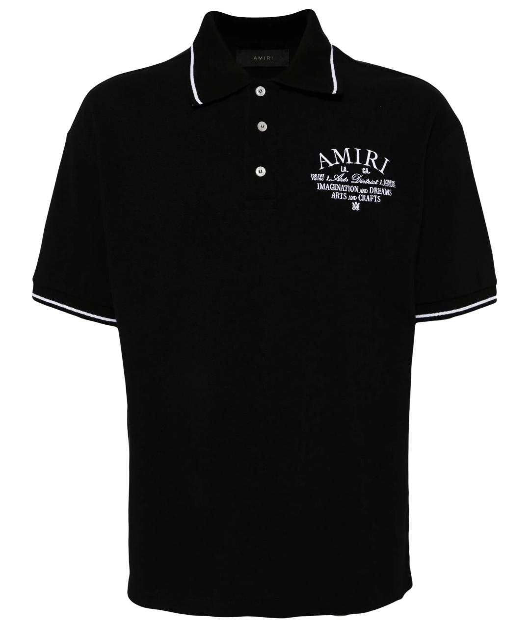 AMIRI Черная хлопковая футболка, фото 1