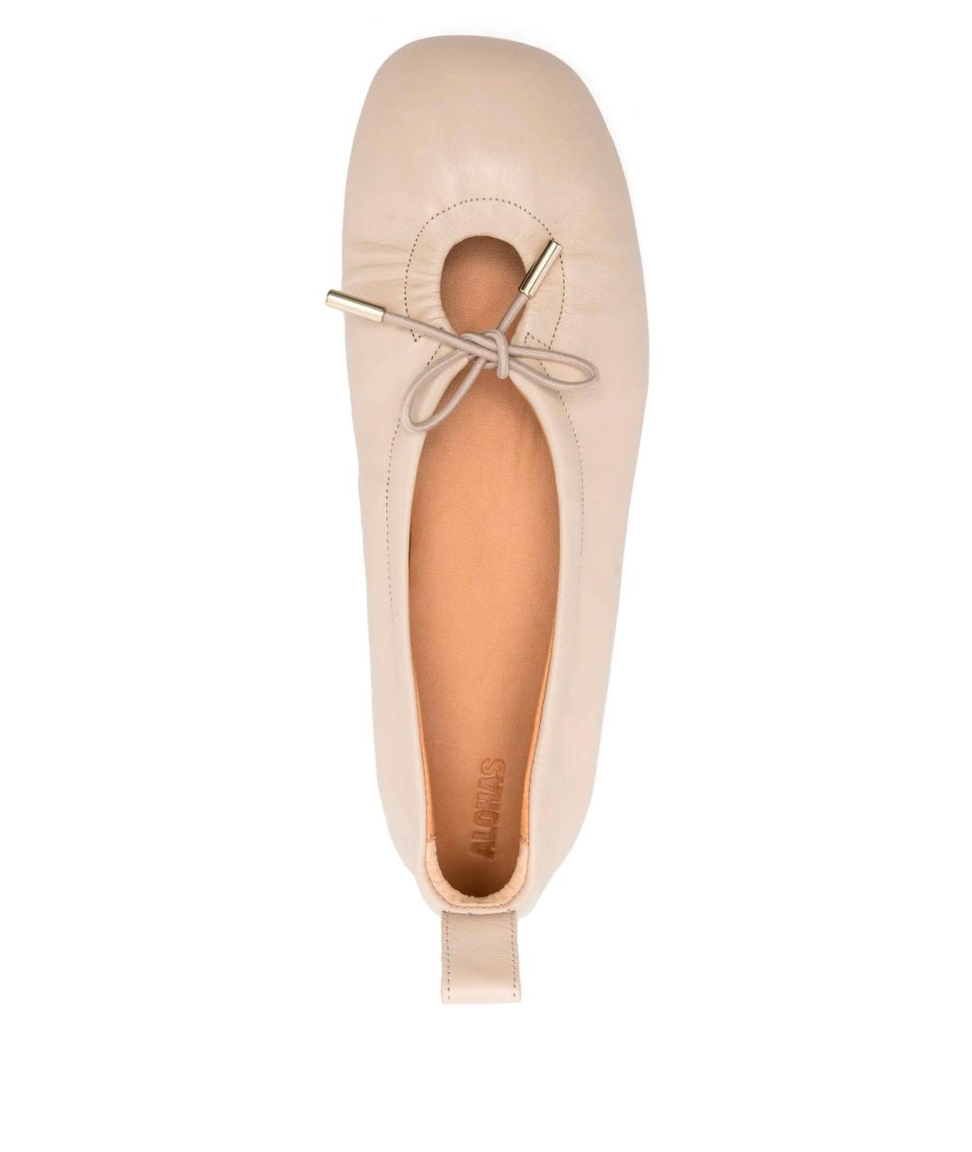 ALOHAS Белые кожаные балетки, фото 4