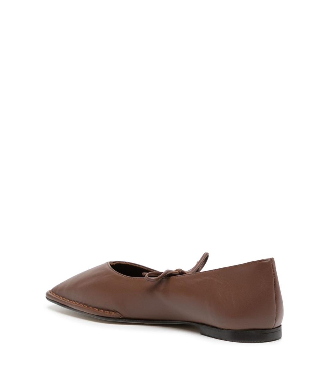 ALOHAS Коричневые кожаные балетки, фото 3