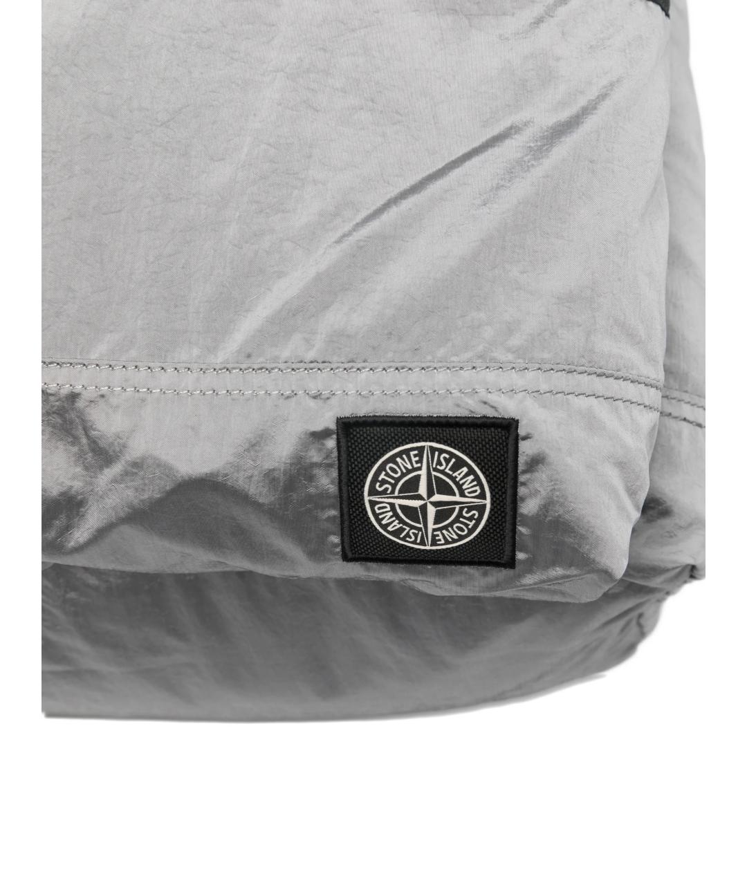STONE ISLAND Серый синтетический рюкзак, фото 4