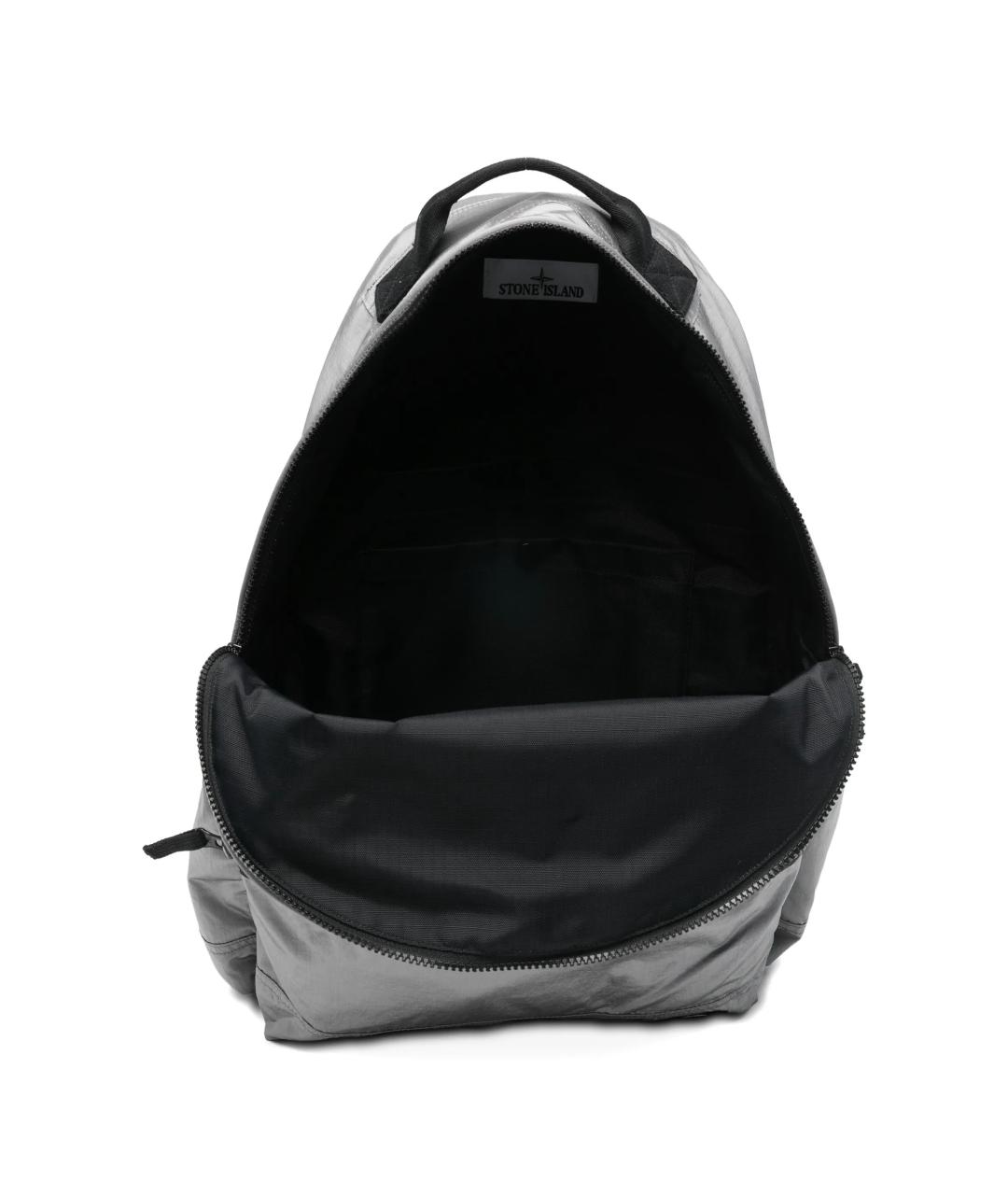 STONE ISLAND Серый синтетический рюкзак, фото 5