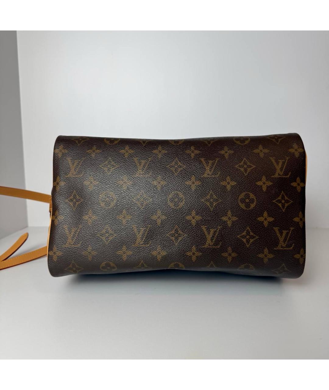 LOUIS VUITTON Коричневая сумка с короткими ручками, фото 3