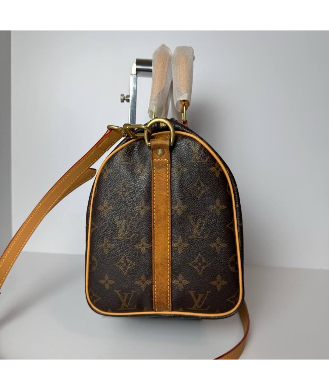 LOUIS VUITTON Коричневая сумка с короткими ручками, фото 2
