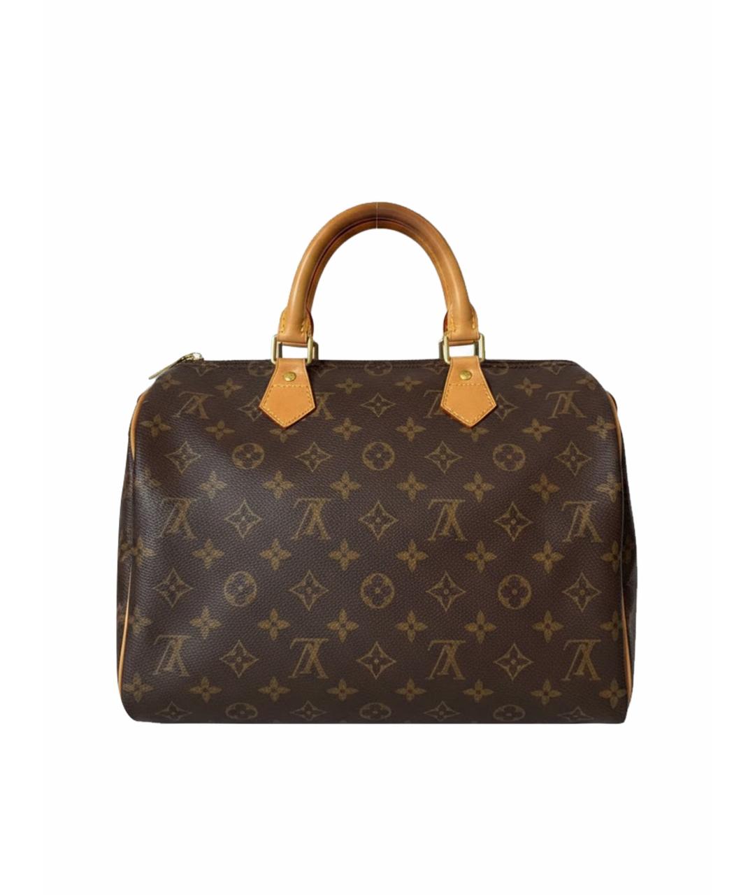 LOUIS VUITTON Коричневая сумка с короткими ручками, фото 1