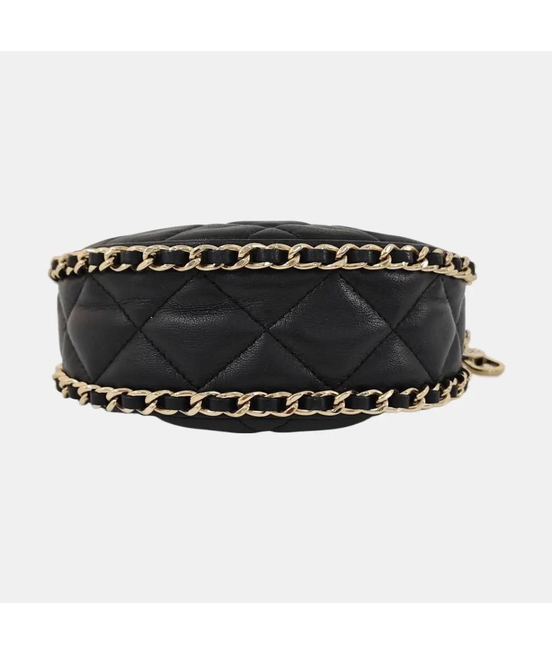 CHANEL Черная кожаная сумка через плечо, фото 5