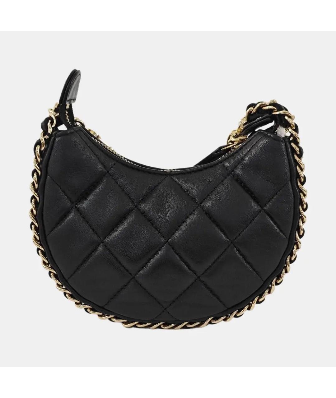 CHANEL Черная кожаная сумка через плечо, фото 4