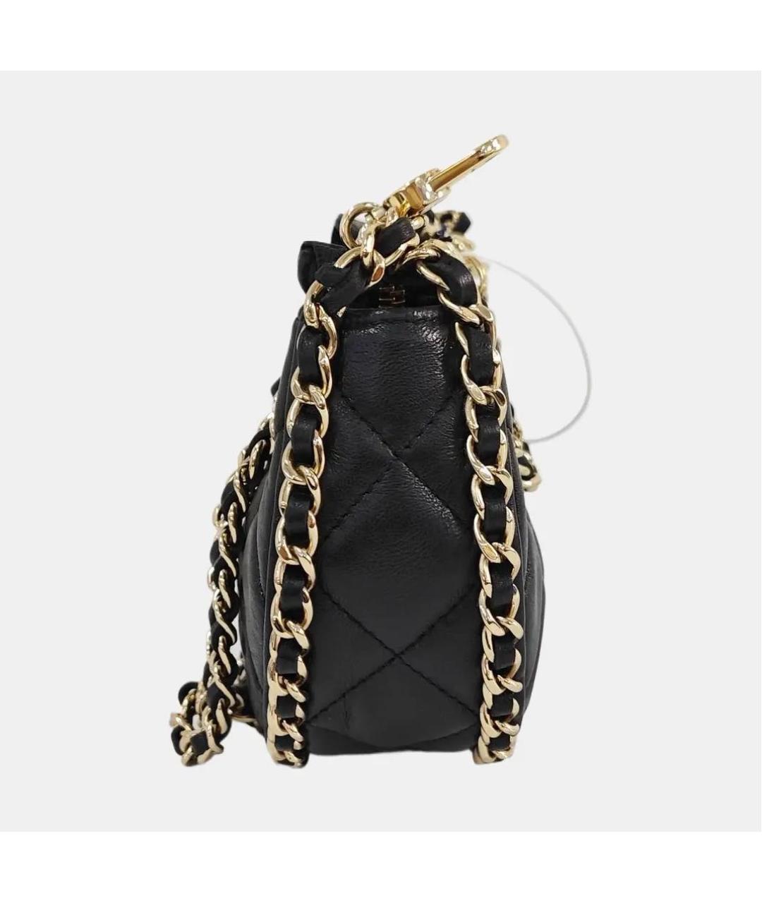CHANEL Черная кожаная сумка через плечо, фото 2