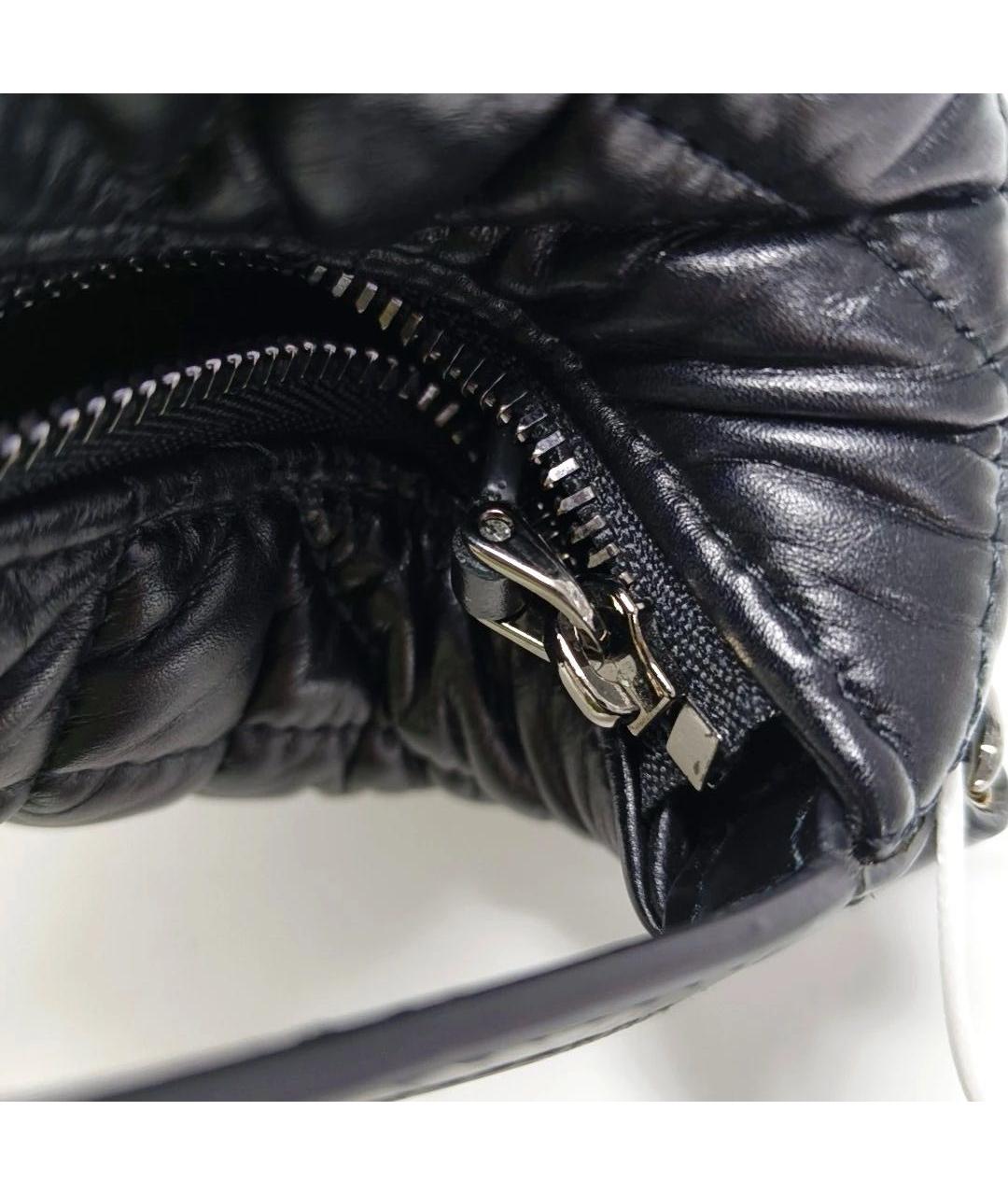 CHRISTIAN DIOR Черная кожаная сумка с короткими ручками, фото 7