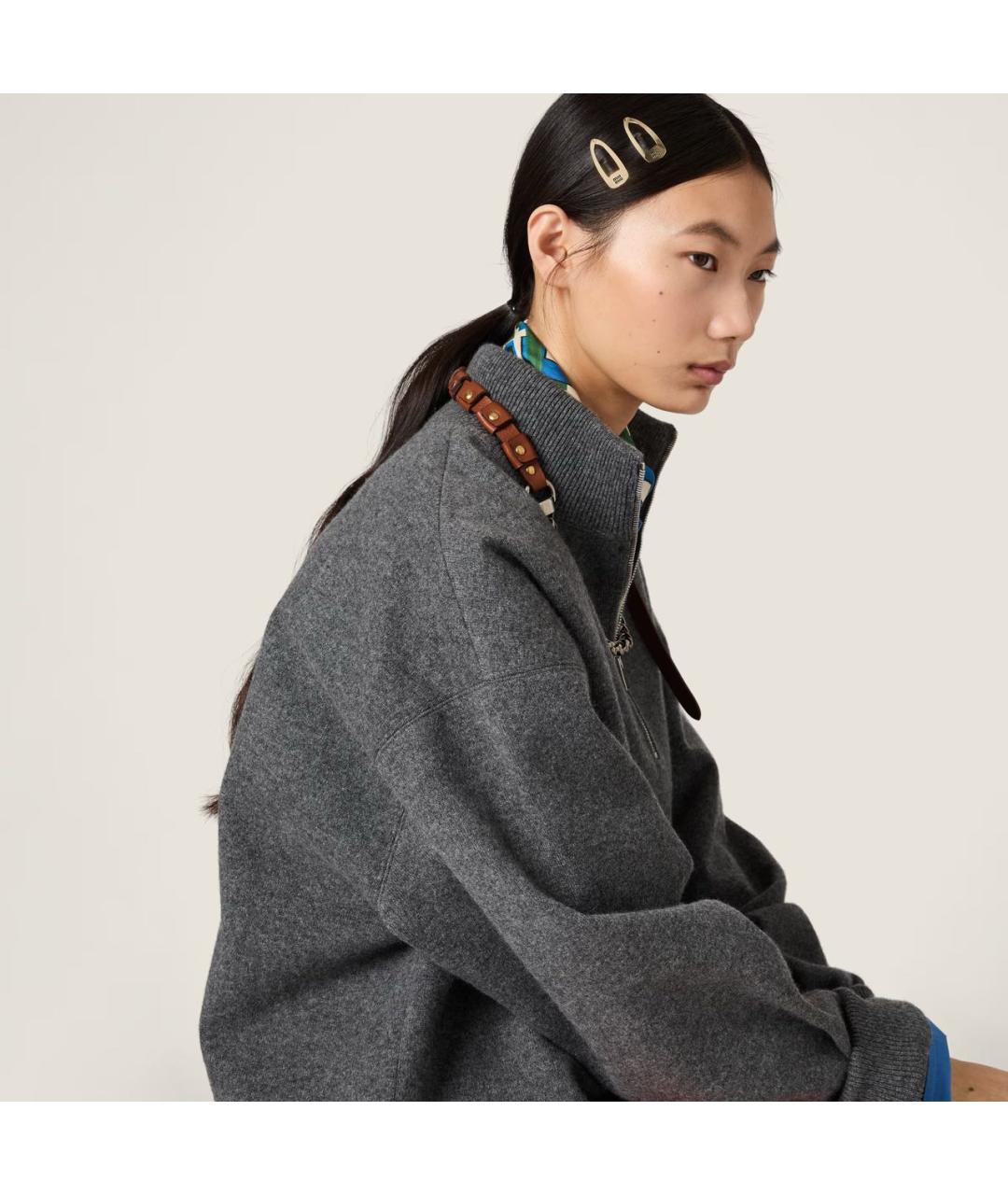 MIU MIU Желтая заколка, фото 2