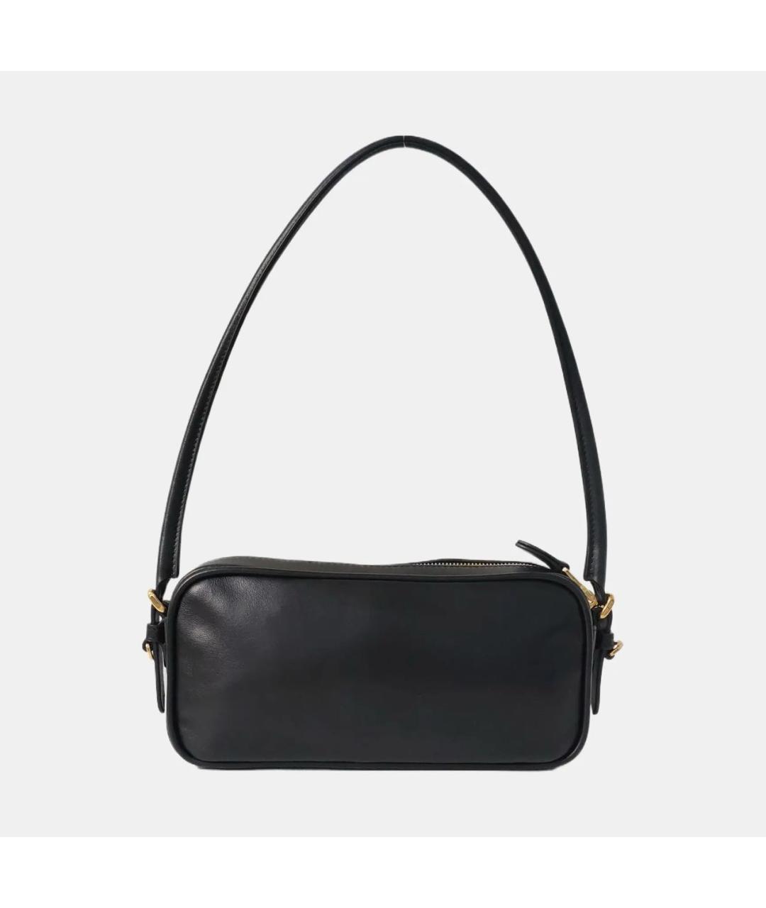 MIU MIU Черная кожаная сумка с короткими ручками, фото 4