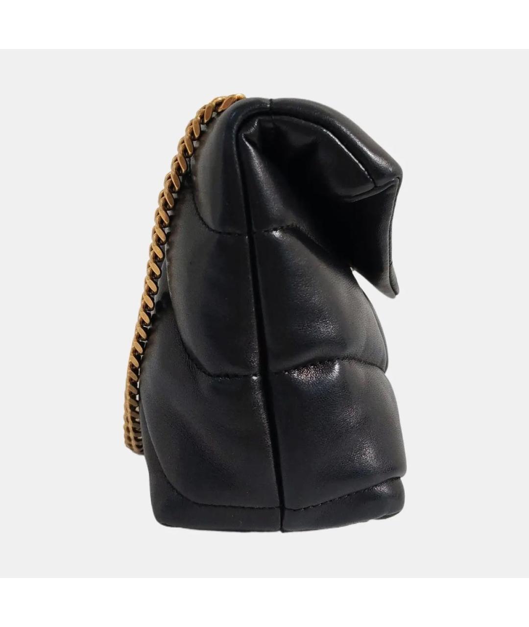 SAINT LAURENT Черная кожаная сумка тоут, фото 3