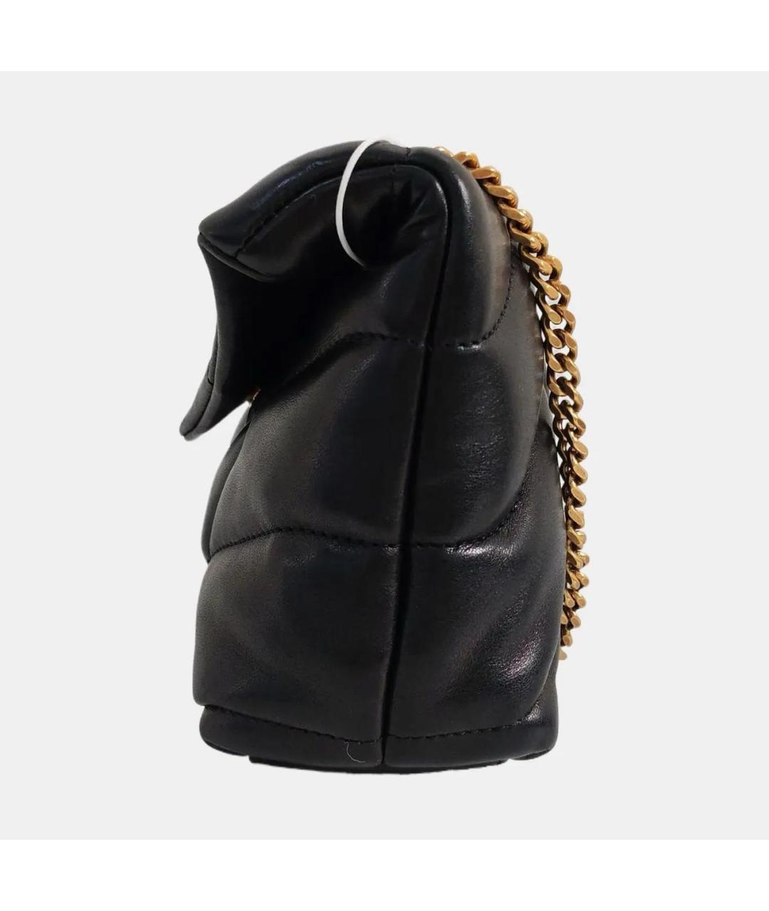 SAINT LAURENT Черная кожаная сумка тоут, фото 2