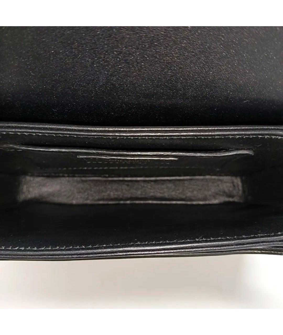 SAINT LAURENT Черная кожаная сумка через плечо, фото 6