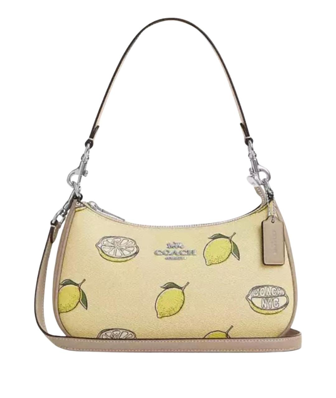 COACH Желтая сумка через плечо, фото 1