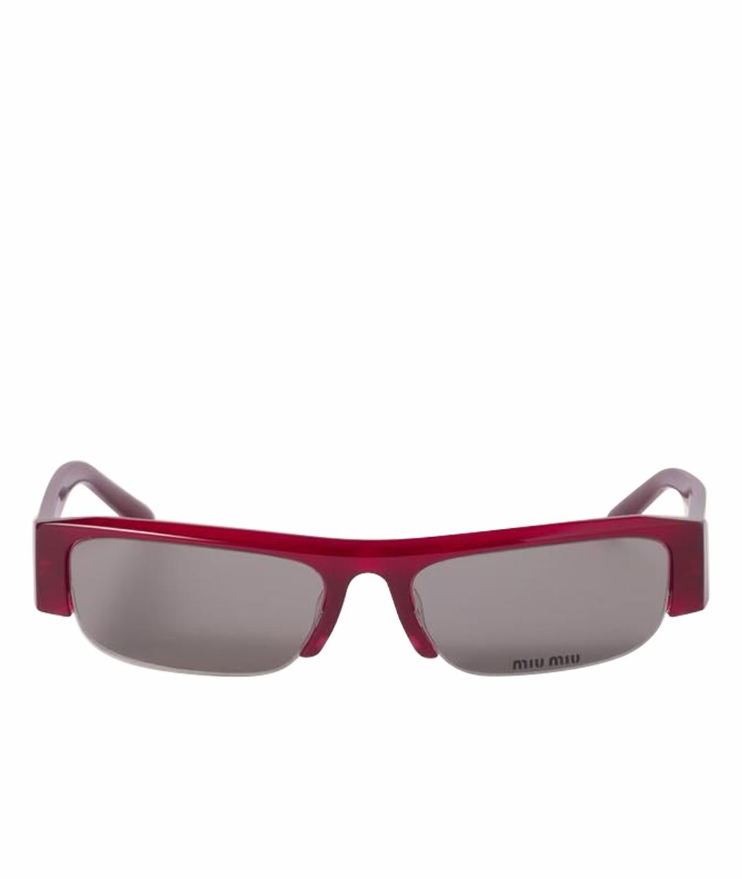MIU MIU Бордовые солнцезащитные очки, фото 1