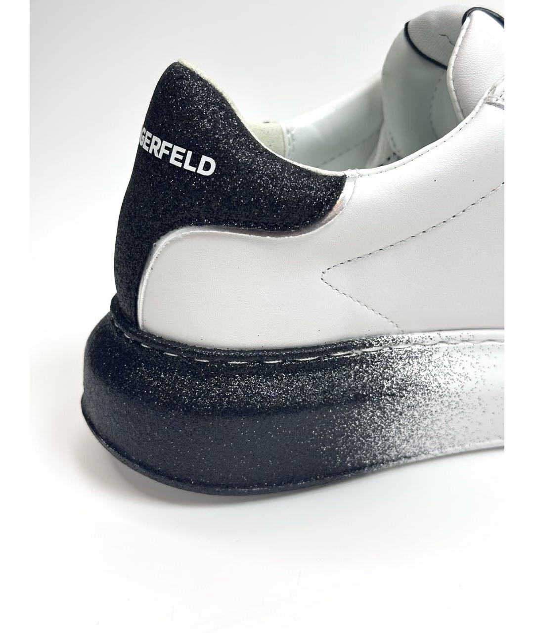 KARL LAGERFELD Белые кожаные кеды, фото 7