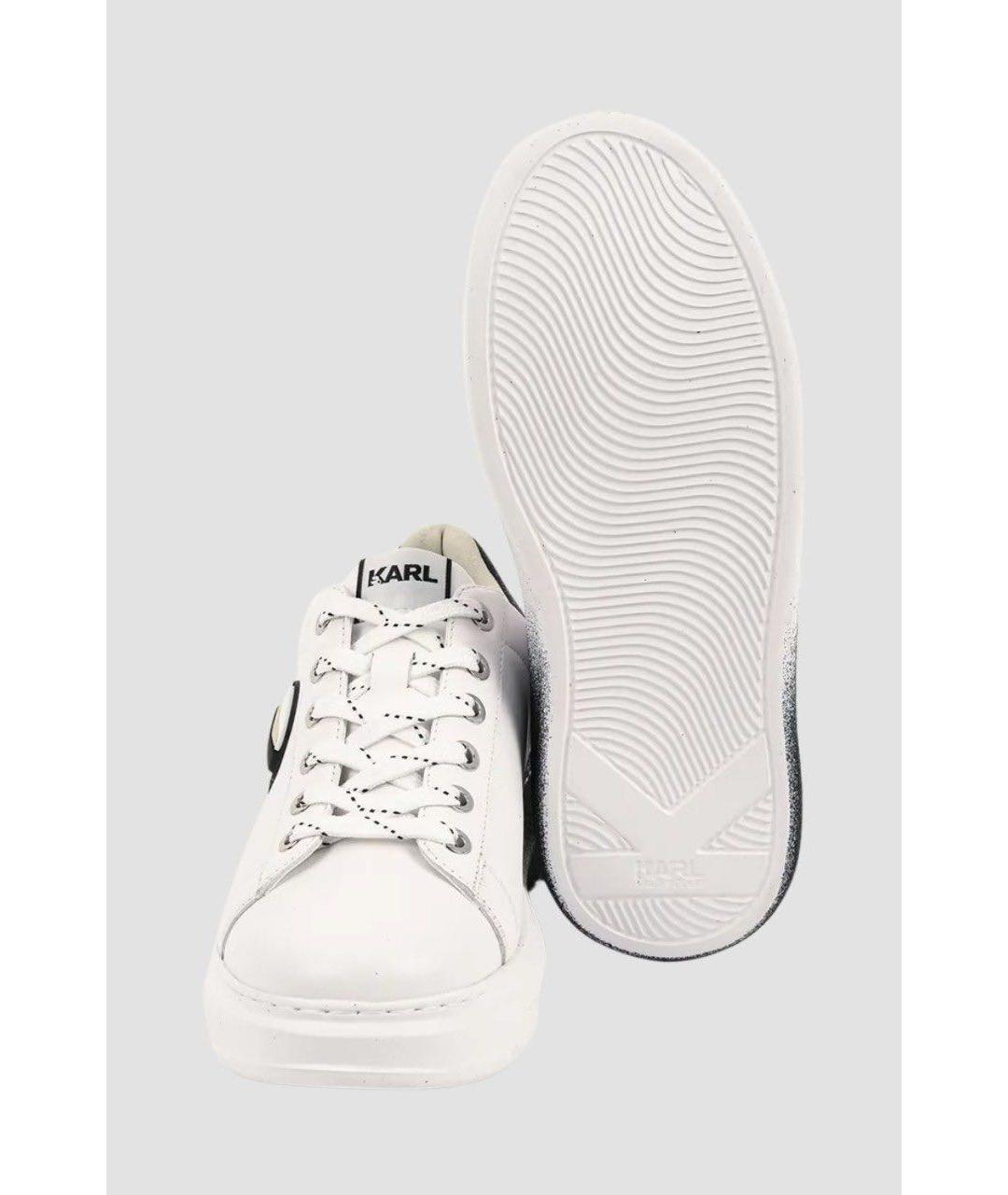 KARL LAGERFELD Белые кожаные кеды, фото 5