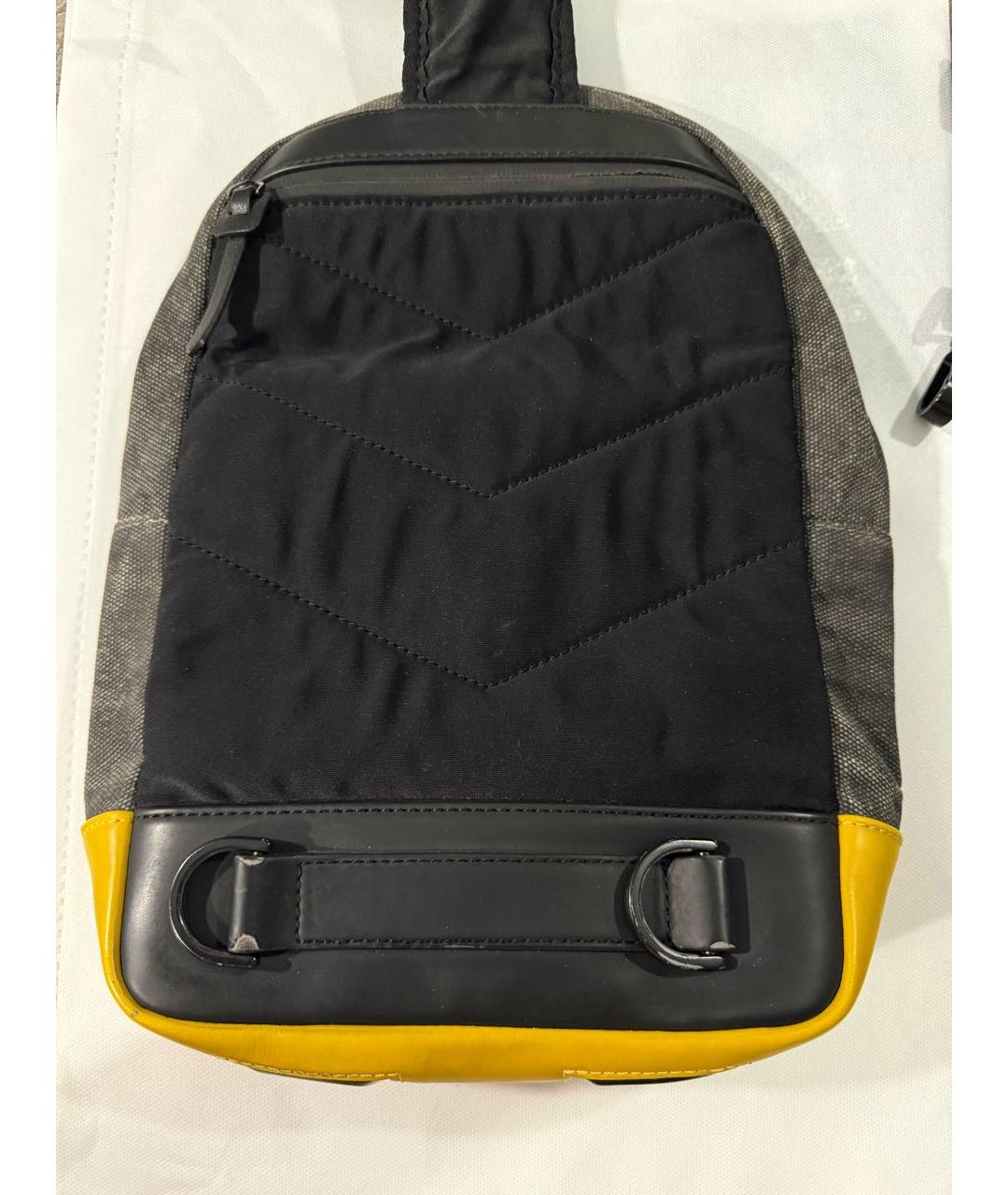 DIESEL Серый хлопковый рюкзак, фото 2