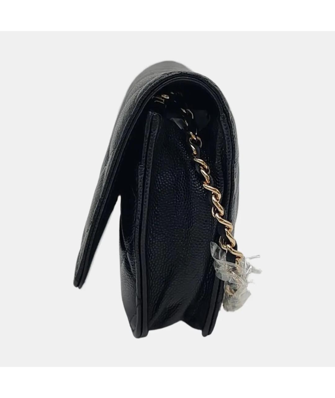 CHANEL Черная кожаная сумка через плечо, фото 2