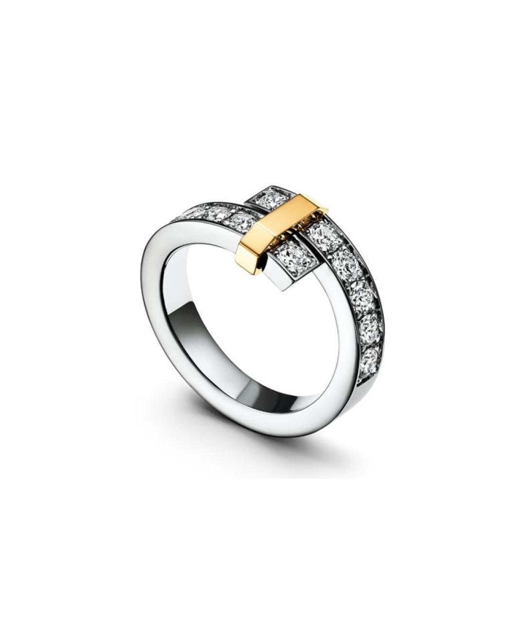 TIFFANY&CO Серебряное платиновое кольцо, фото 3