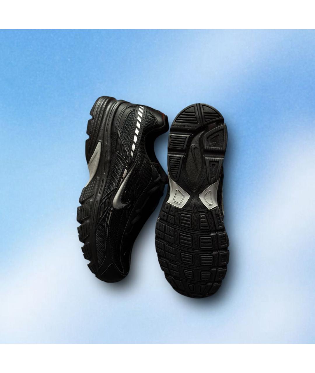 NIKE Черные текстильные низкие кроссовки / кеды, фото 6