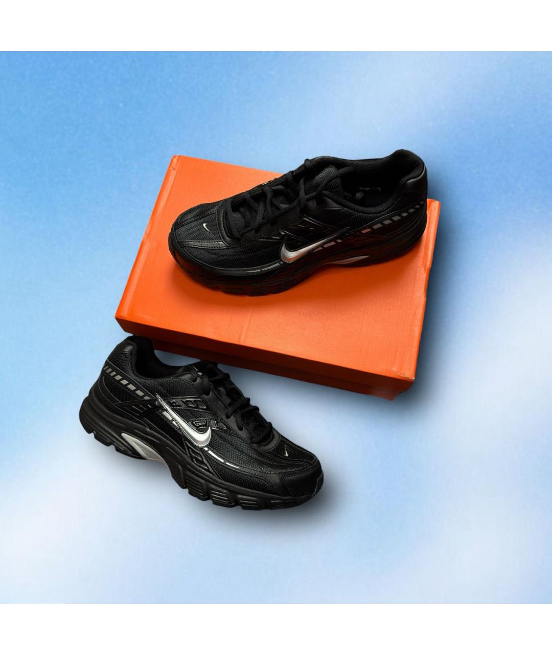 NIKE Черные текстильные низкие кроссовки / кеды, фото 2