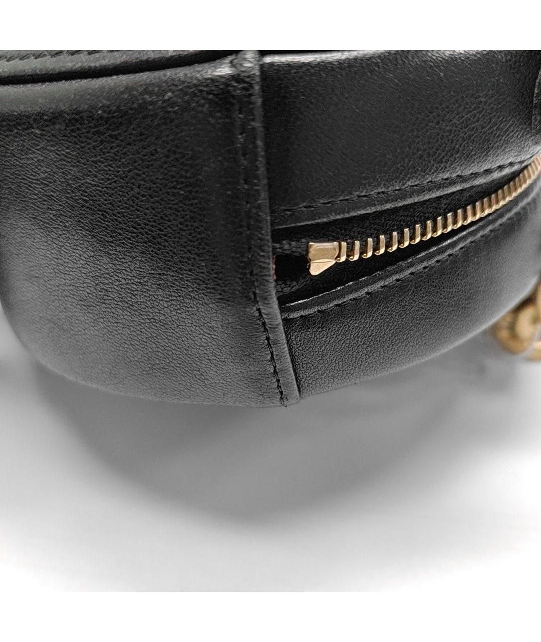 CHANEL Черная кожаная сумка через плечо, фото 8