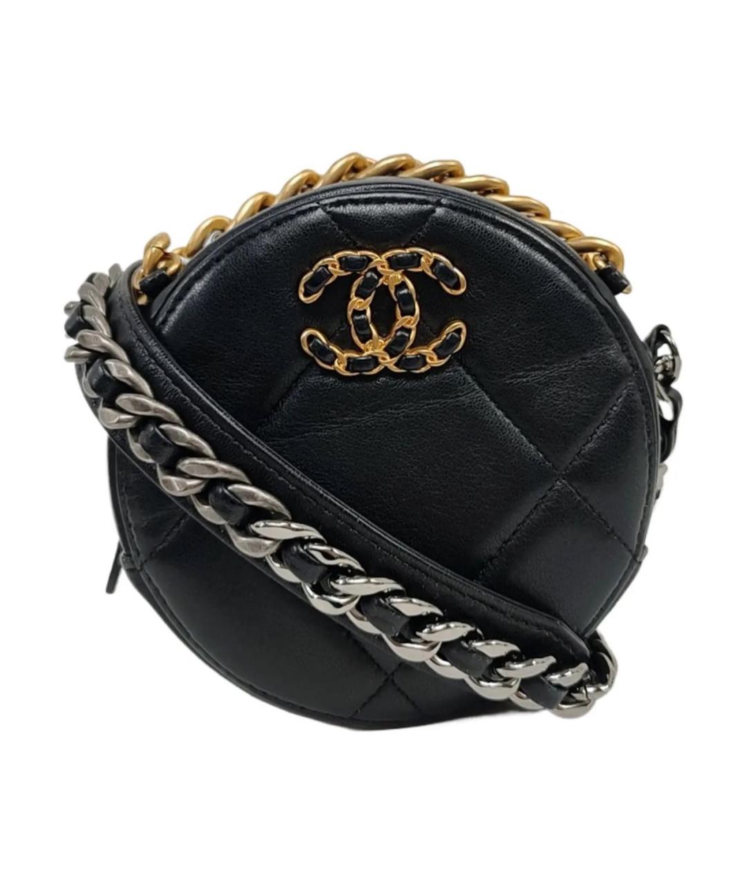 CHANEL Черная кожаная сумка через плечо, фото 9
