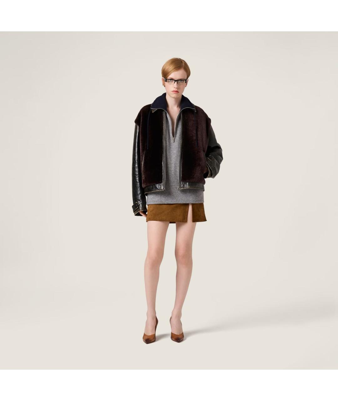 MIU MIU Серый кашемировый джемпер / свитер, фото 2