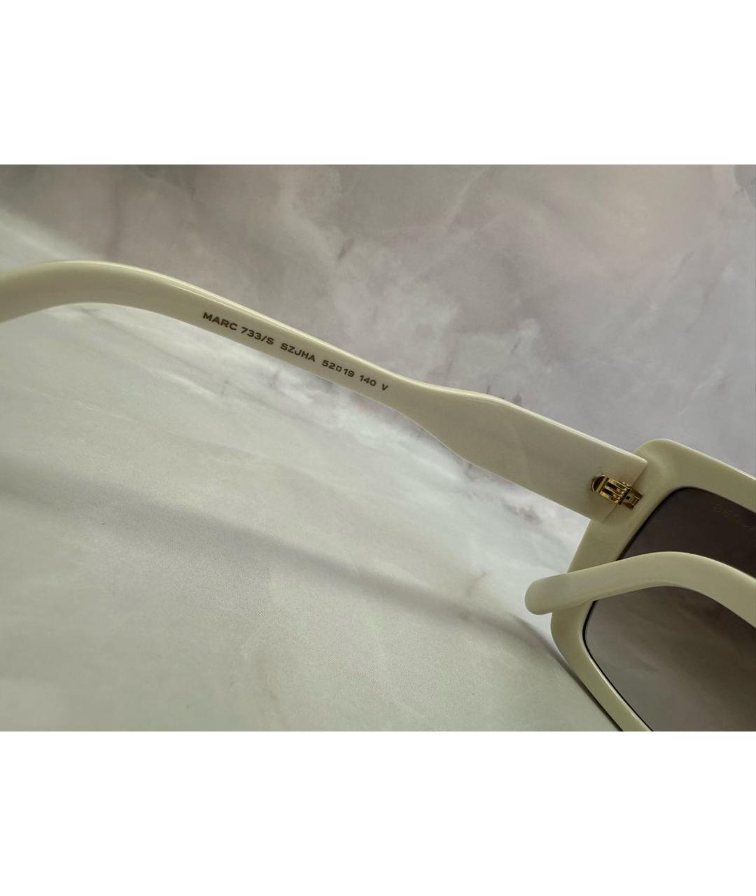 MARC JACOBS Белые пластиковые солнцезащитные очки, фото 4
