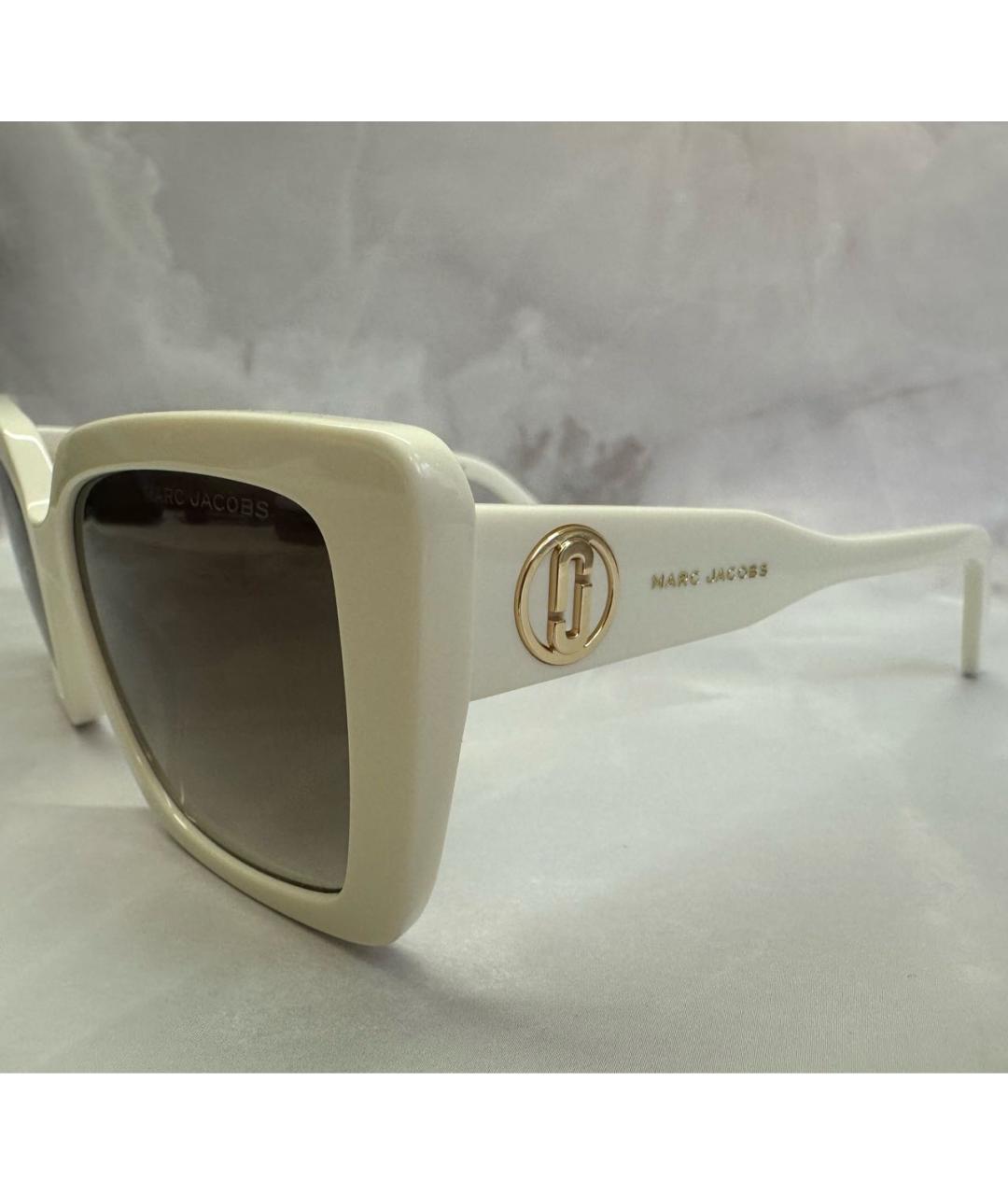 MARC JACOBS Белые пластиковые солнцезащитные очки, фото 3