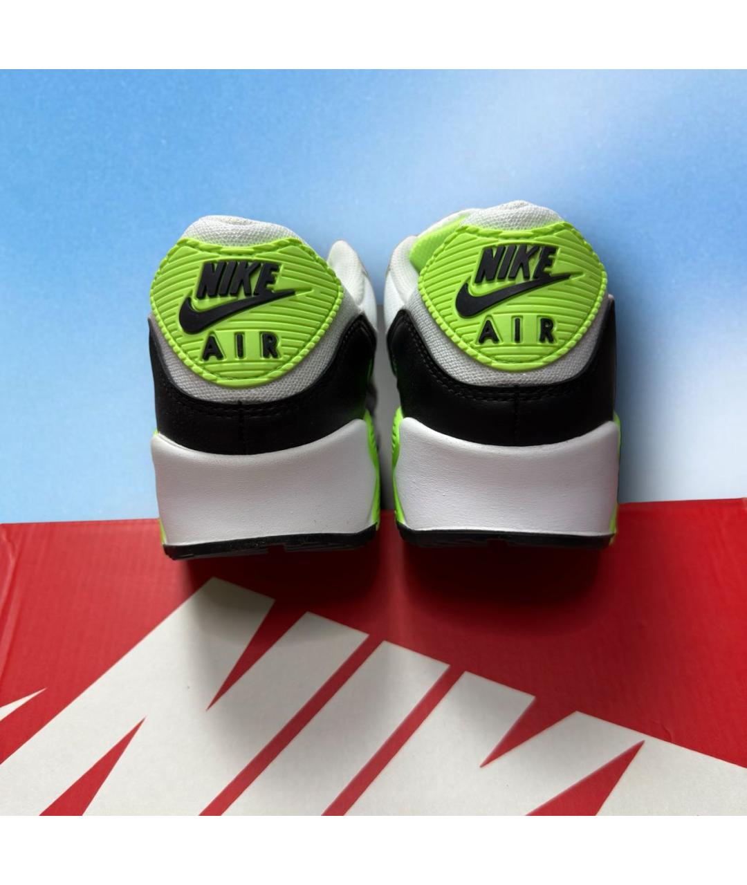 NIKE Белые текстильные низкие кроссовки / кеды, фото 3