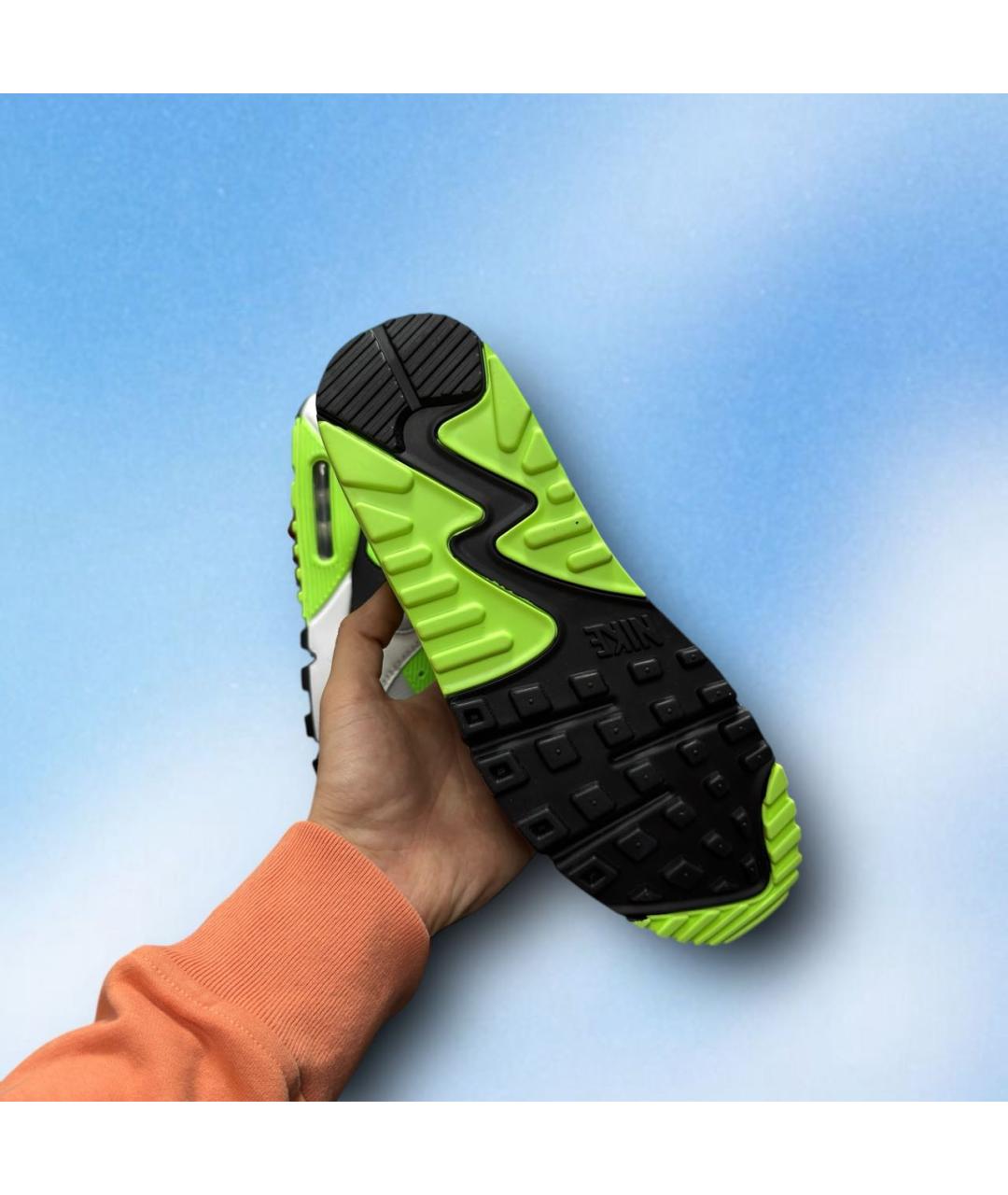 NIKE Белые текстильные низкие кроссовки / кеды, фото 5