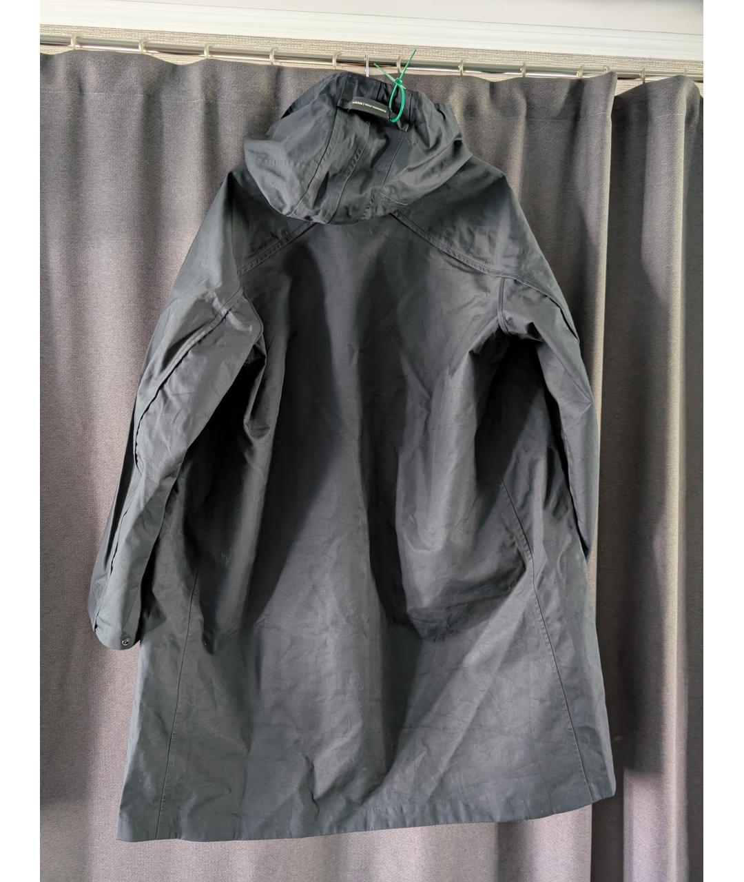 Y-3 Черный хлопковый тренч / плащ, фото 3