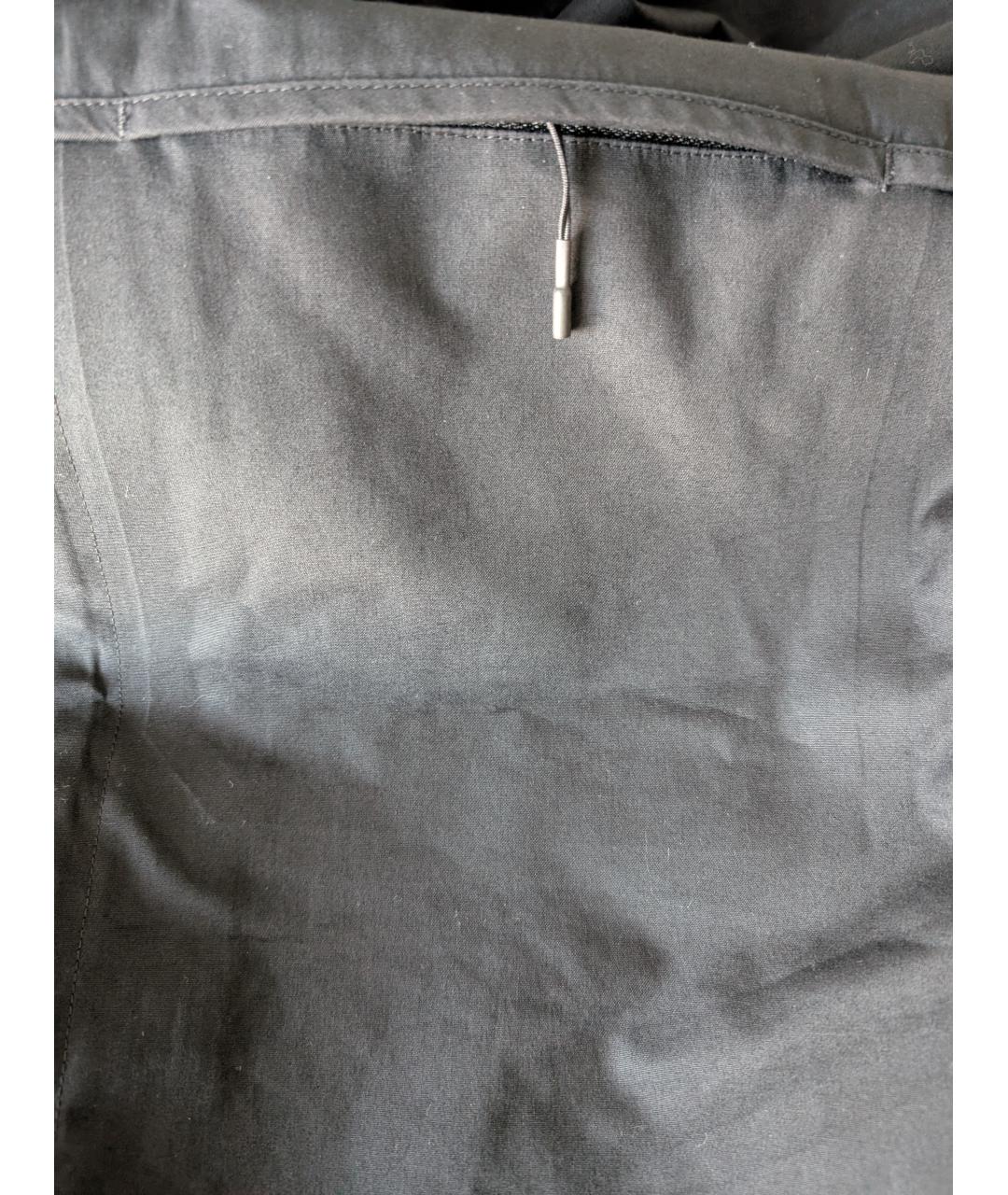 Y-3 Черный хлопковый тренч / плащ, фото 5