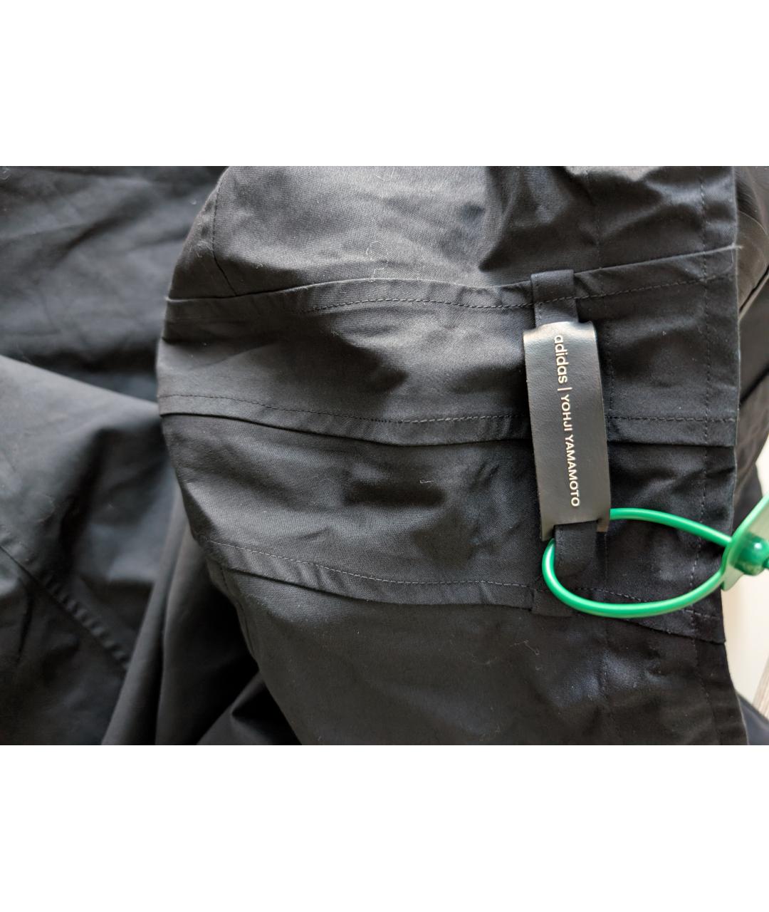 Y-3 Черный хлопковый тренч / плащ, фото 4