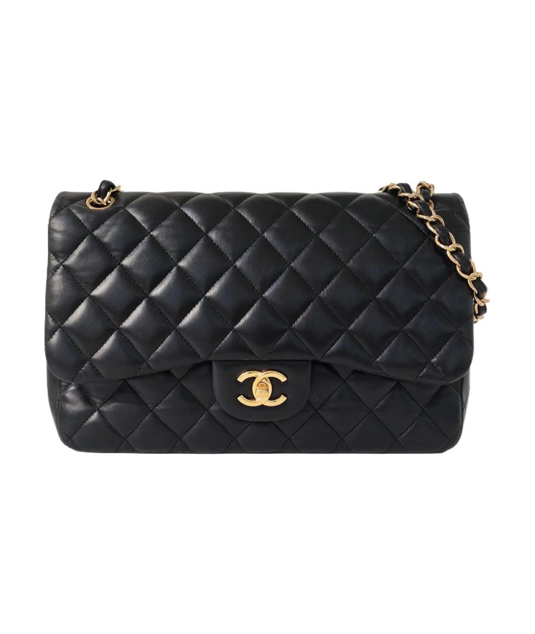 CHANEL Черная кожаная сумка тоут, фото 9