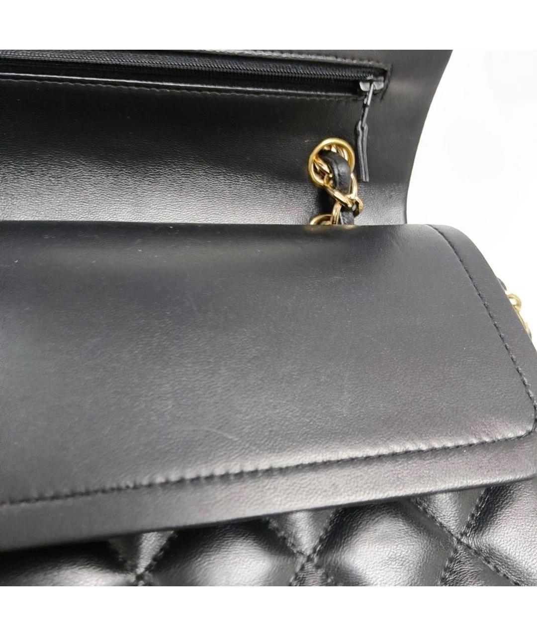 CHANEL Черная кожаная сумка тоут, фото 7