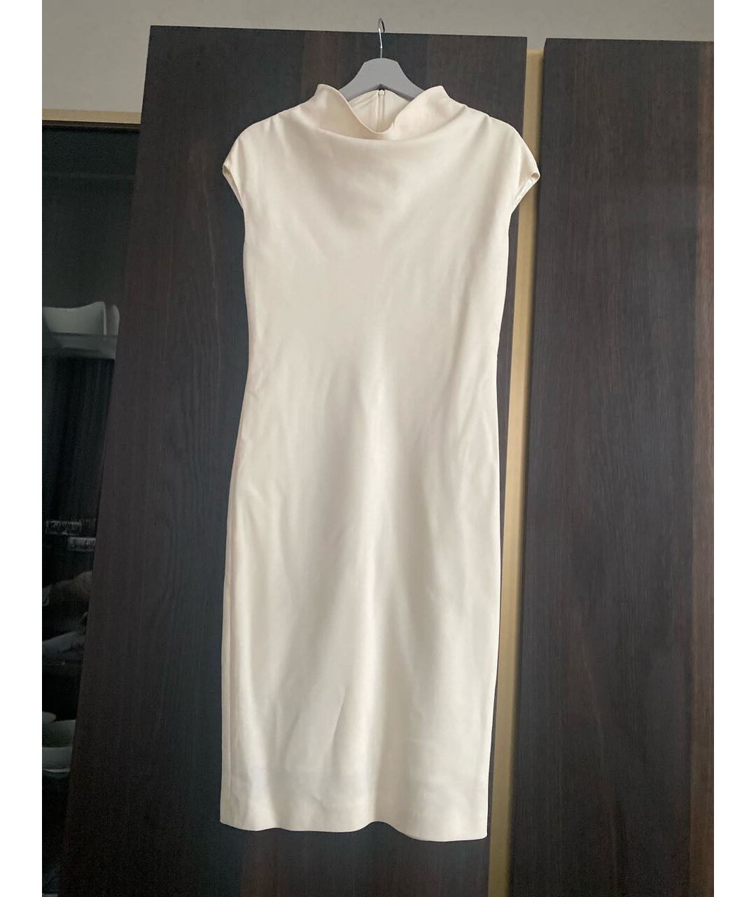 MAX MARA Бежевое шерстяное платье, фото 5