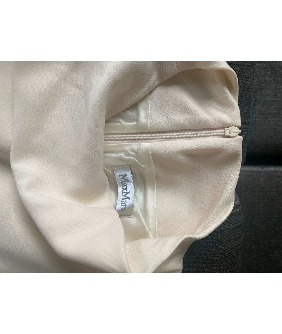 MAX MARA Бежевое шерстяное платье, фото 3