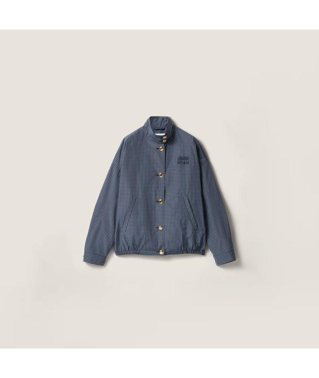 MIU MIU Голубая хлопковая куртка, фото 5