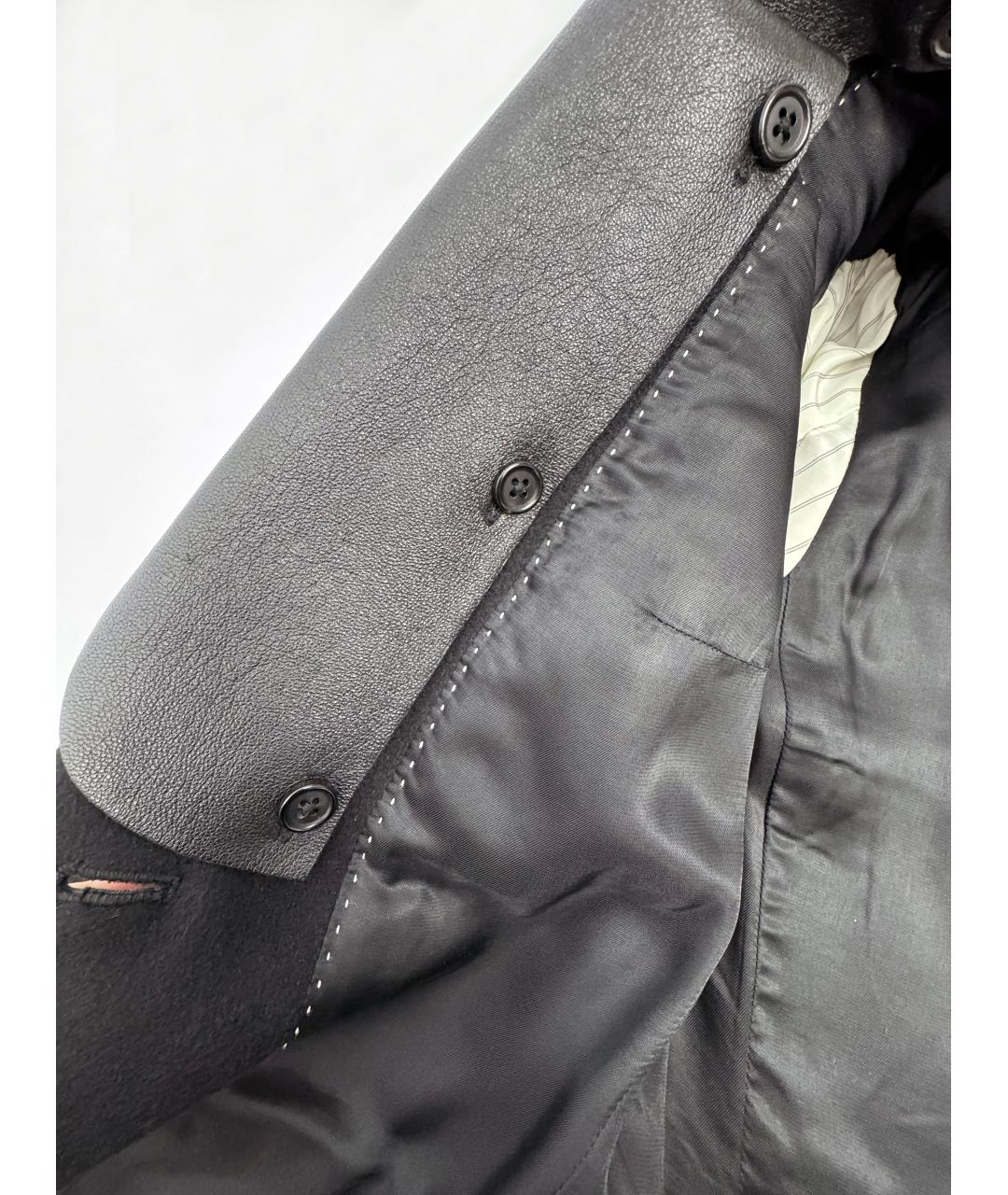 JOSEPH Черное шерстяное пальто, фото 4