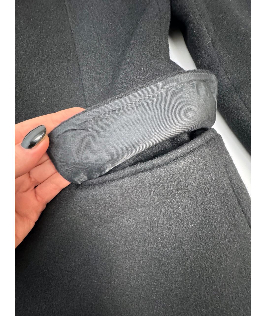 JOSEPH Черное шерстяное пальто, фото 5
