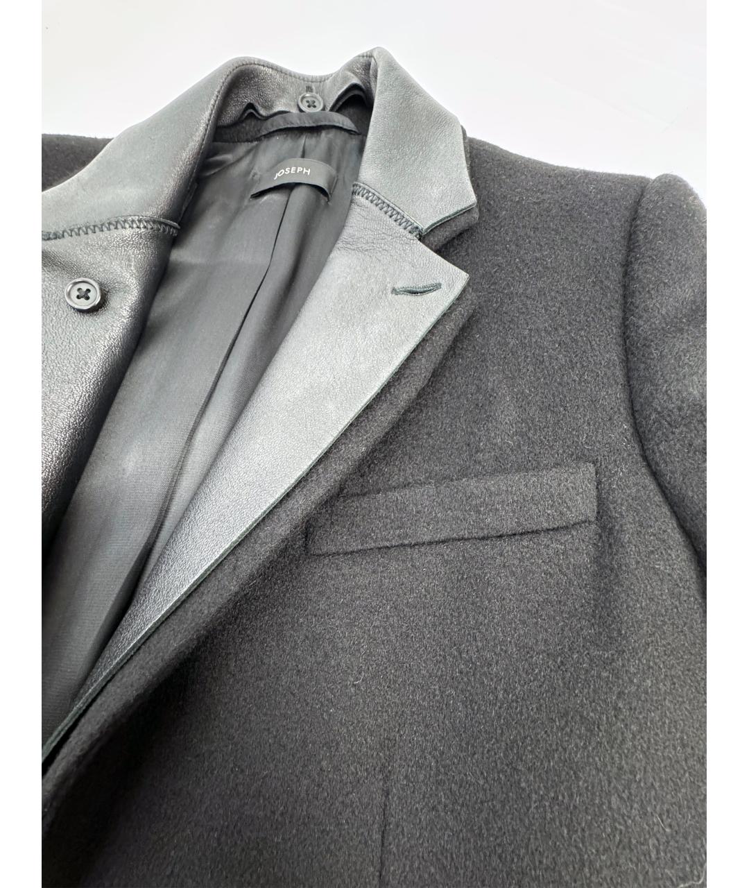JOSEPH Черное шерстяное пальто, фото 7