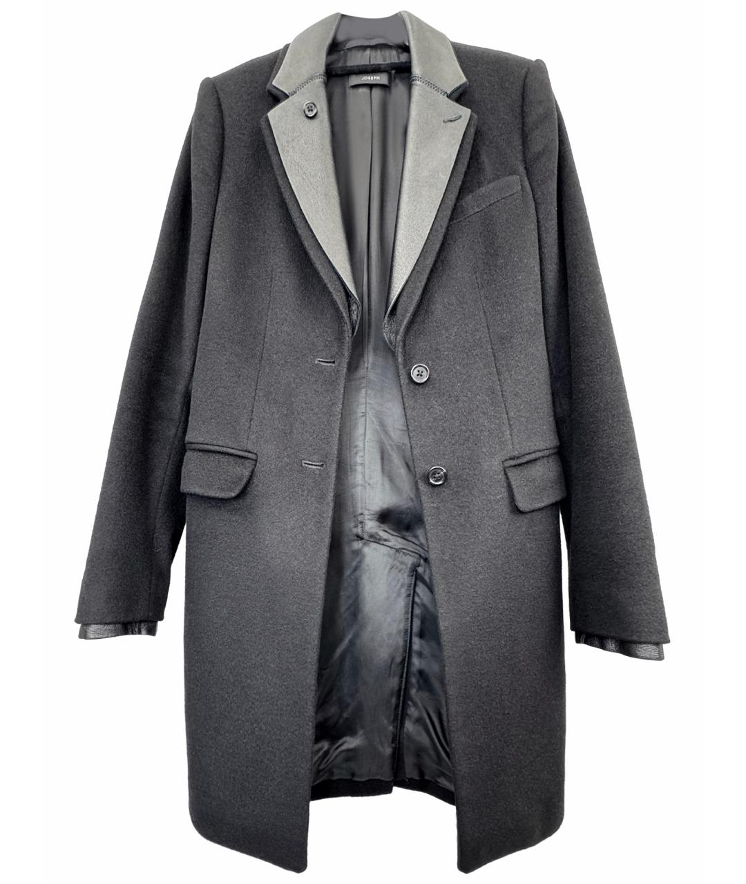 JOSEPH Черное шерстяное пальто, фото 1