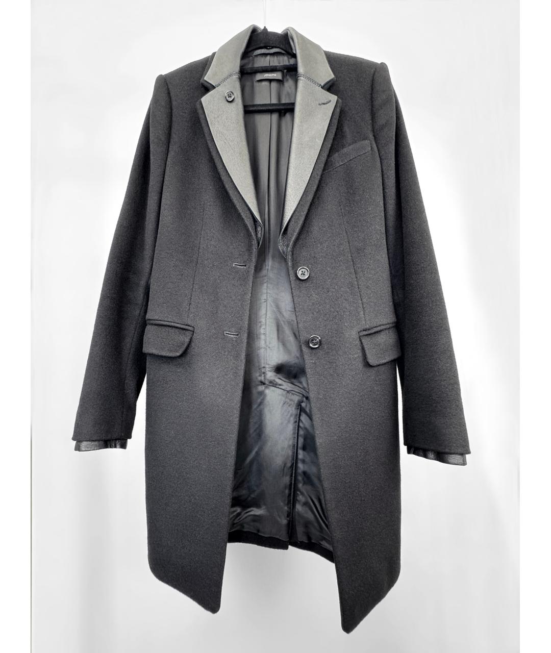 JOSEPH Черное шерстяное пальто, фото 8