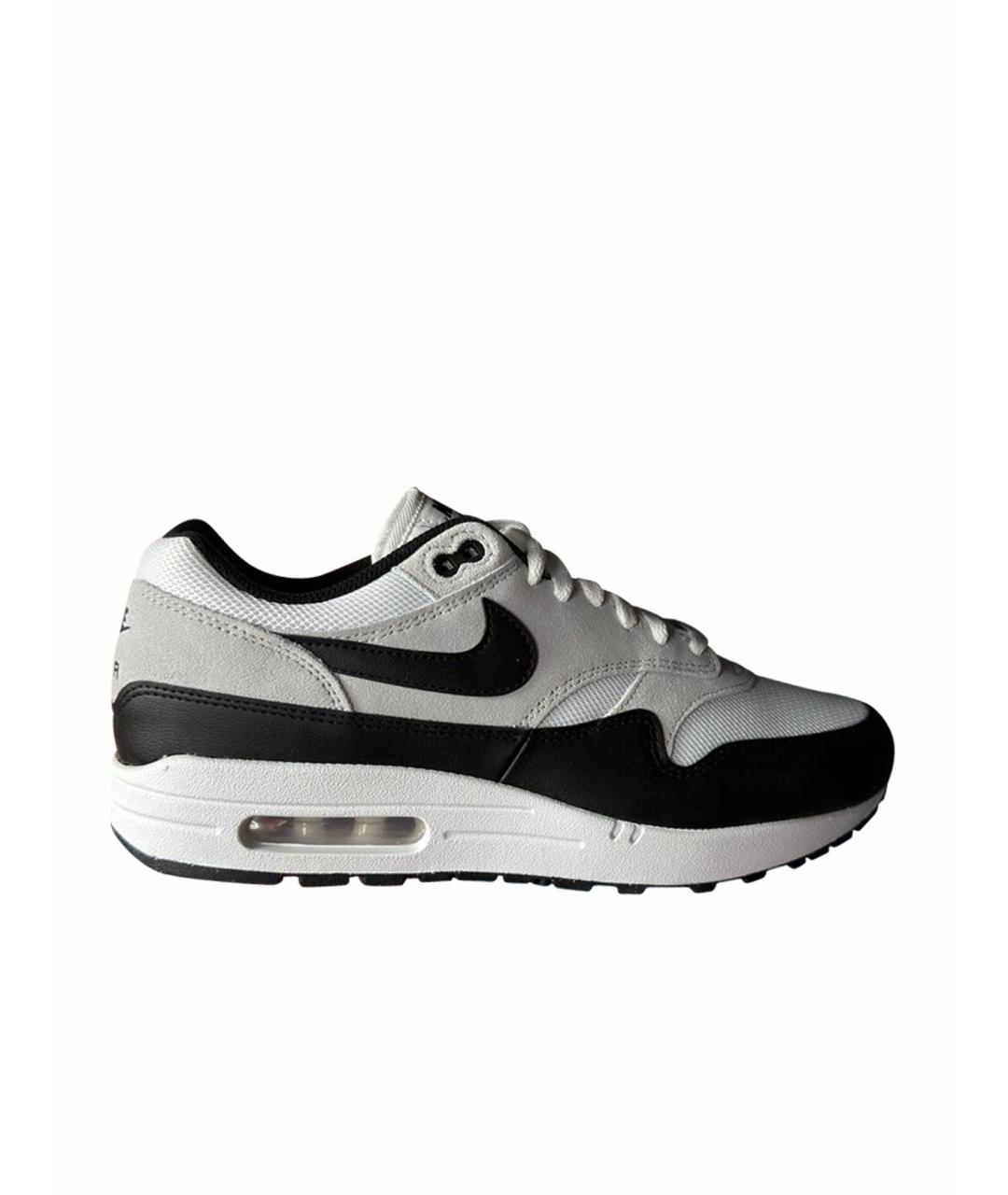 NIKE Черные текстильные низкие кроссовки / кеды, фото 1