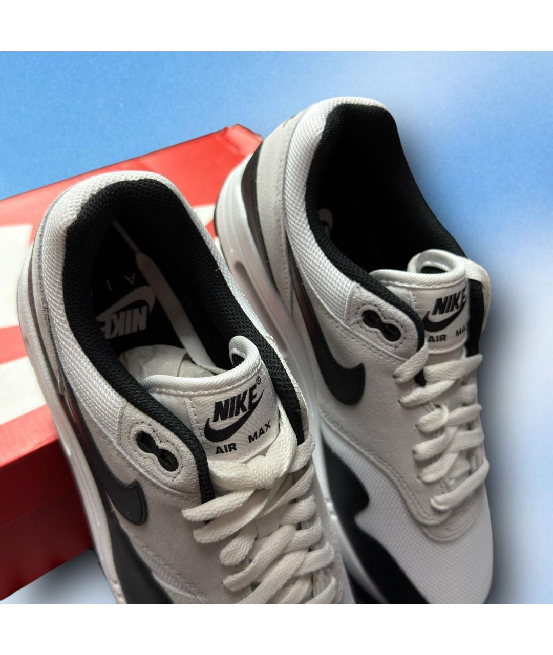 NIKE Черные текстильные низкие кроссовки / кеды, фото 4